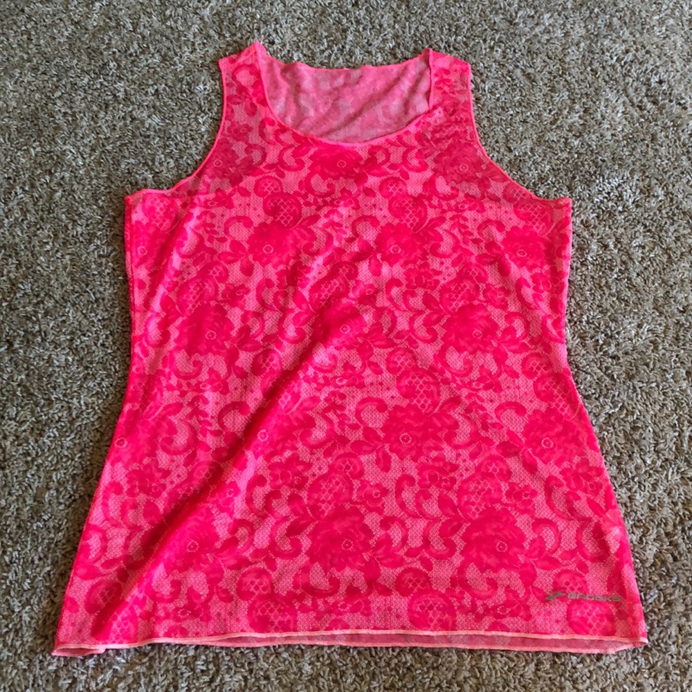 Brooks See-through Running Tank Top